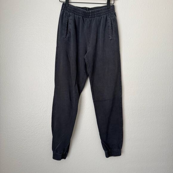 John Galt Womens Dark Gray Sweatpants Joggers One Size Stretch Baggy Loungewear - Picture 1 of 8